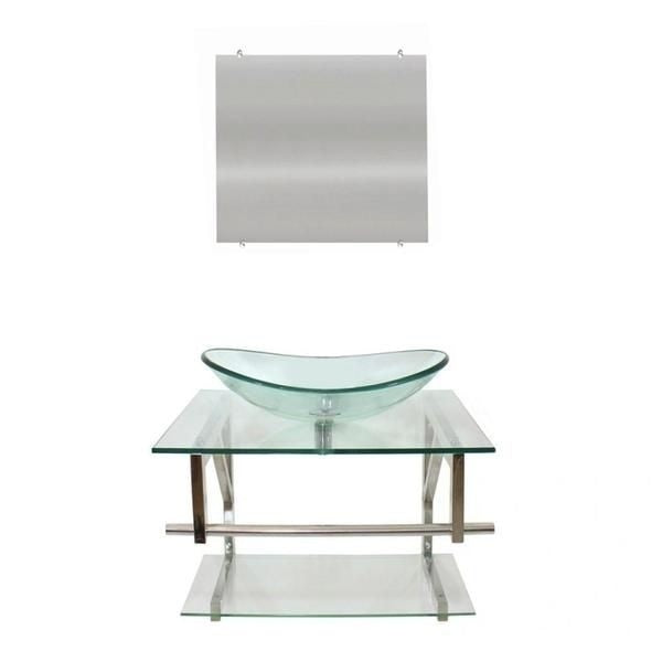 Gabinete de Vidro 70cm para Banheiro Irlanda Incolor - ofertasbacanassss