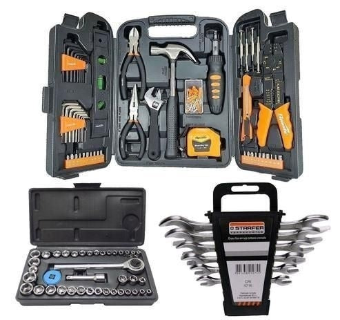 Kit Jogo De Ferramentas Sparta 175 Pcs C/ Soquetes E Chaves - ofertasbacanassss